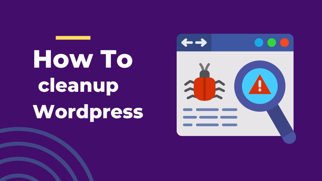 WordPress security cleanup process flow diagram