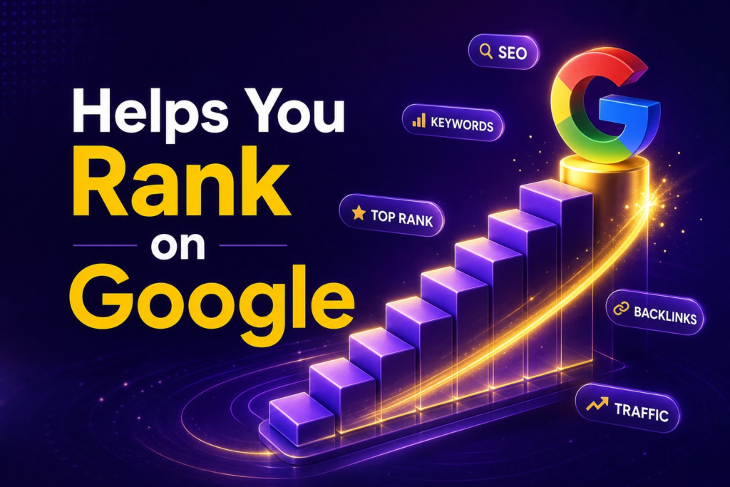 small business website ranking on Google search results page