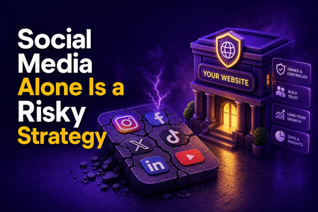 why a small business website is safer than relying on social media