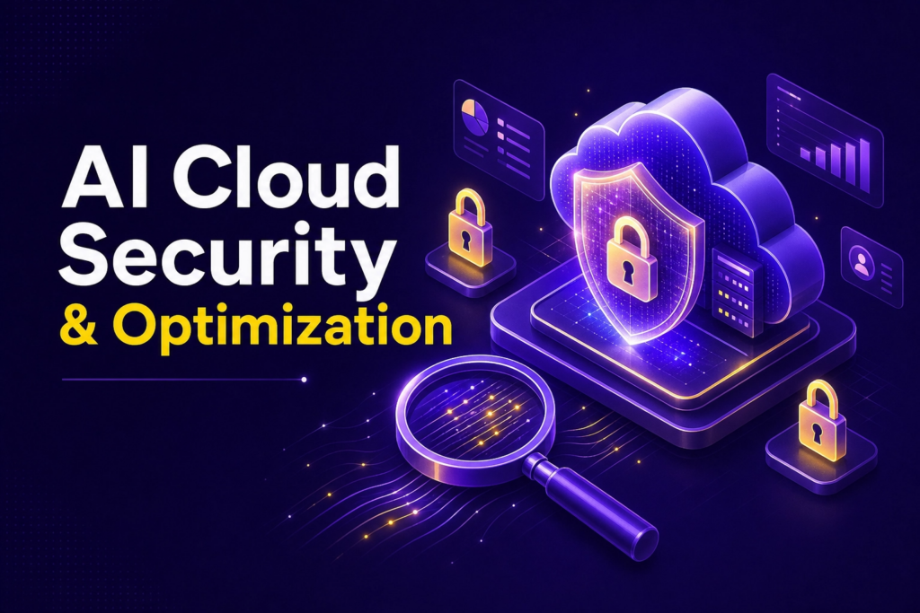 AI cloud security monitoring interface detecting threats in real-time