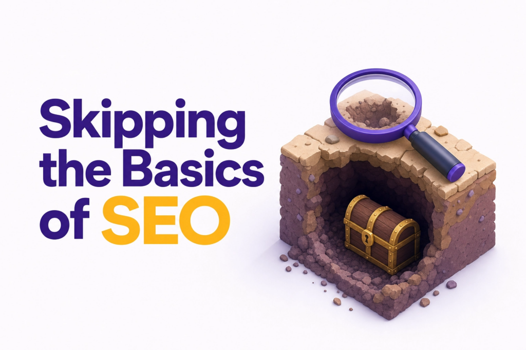 Business website invisible in Google search results due to missing basic SEO setup