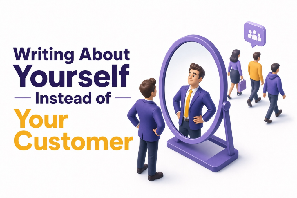 Website designer focused on personal preferences instead of what the website visitor needs