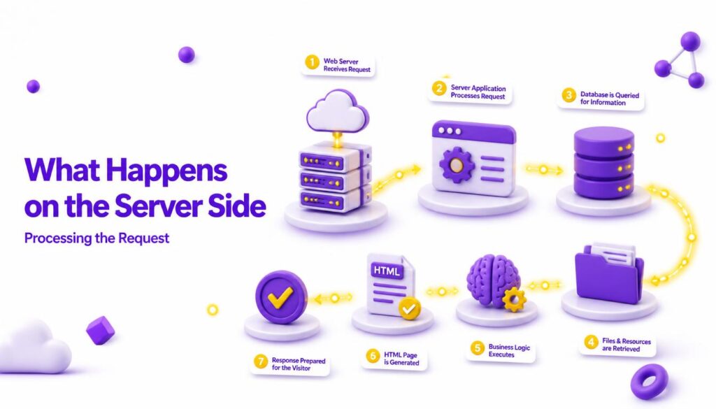 what happens behind the scenes when someone visits your website

