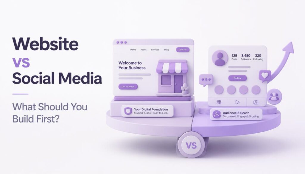 Website vs Social Media for Business