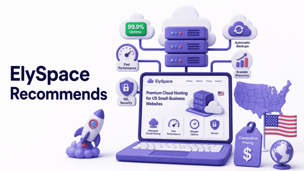 ElySpace recommending managed cloud hosting for US small business websites for performance and reliability
