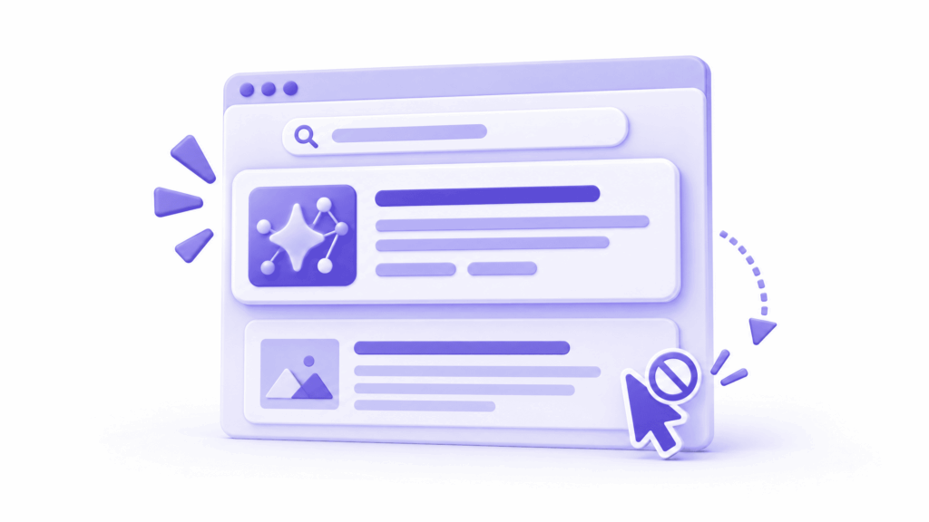 Google AI Overview answering search query at top of page before blog post ranking below it