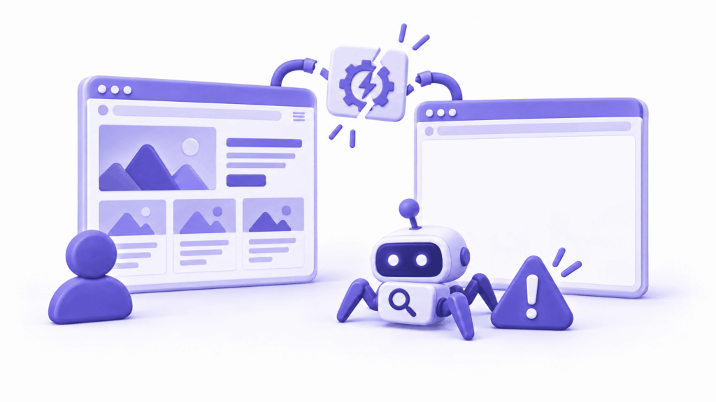 Google URL inspection tool showing empty page because JavaScript content not rendering for Googlebot