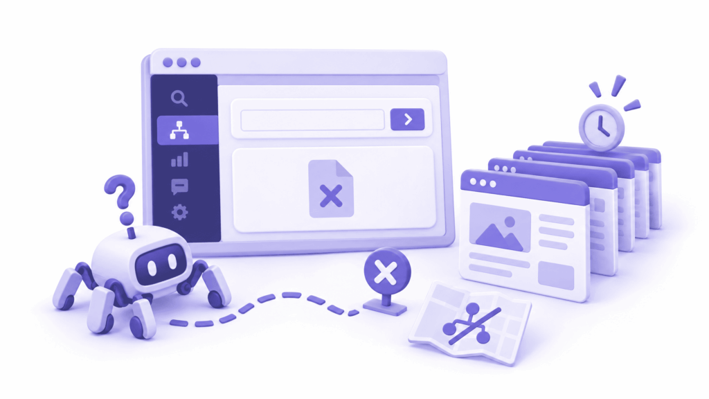 Google Search Console sitemaps section showing no sitemap submitted causing slow website indexing