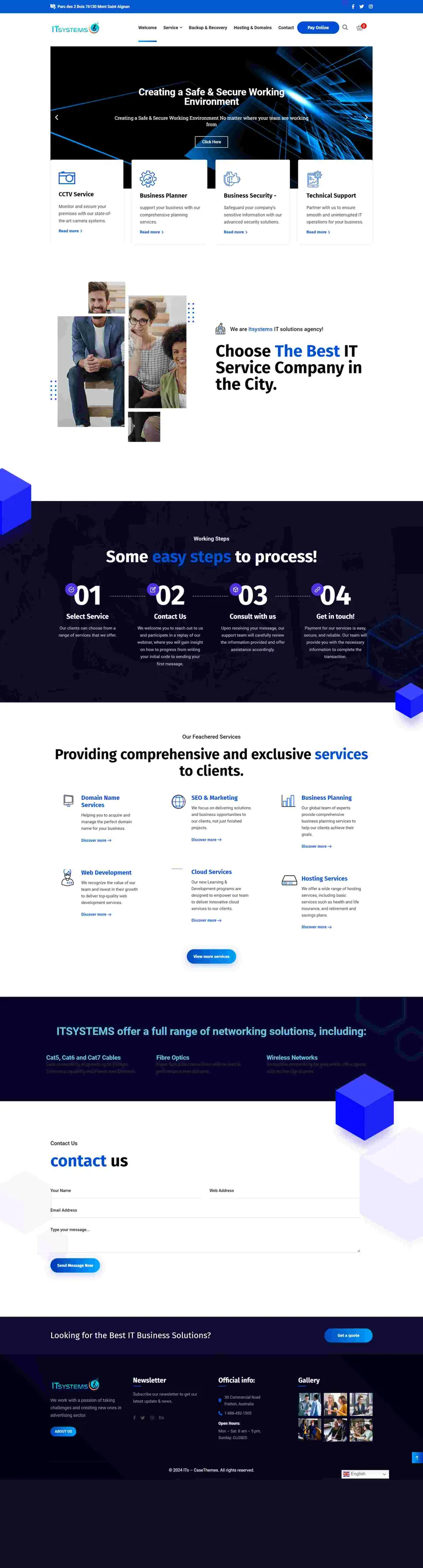 Technology blog ready website with post listing and sidebar