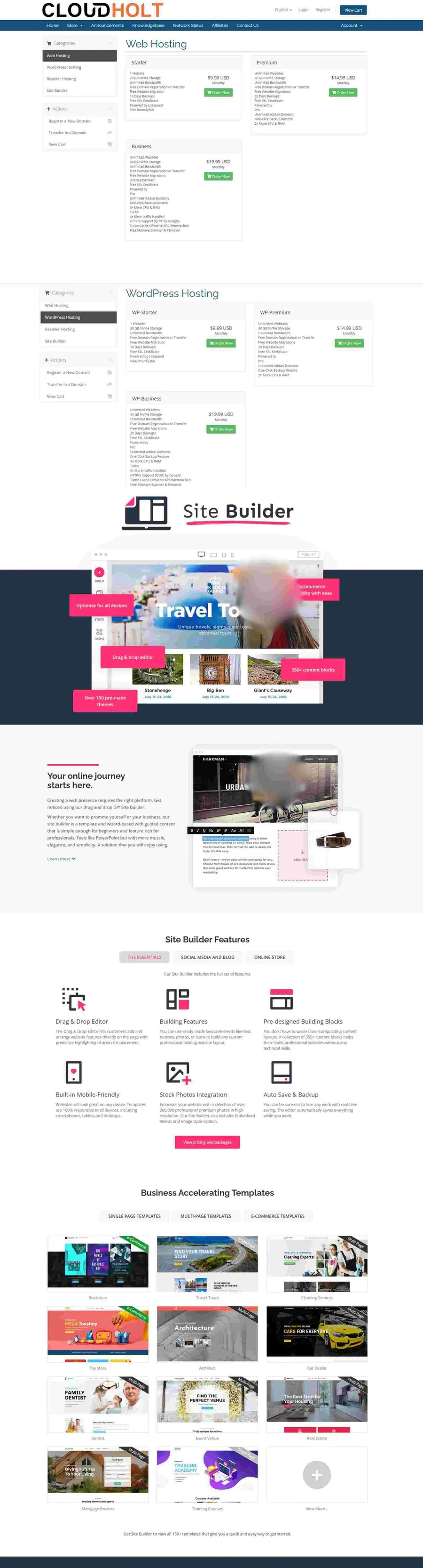 Client management ERP ready website with orders and invoices